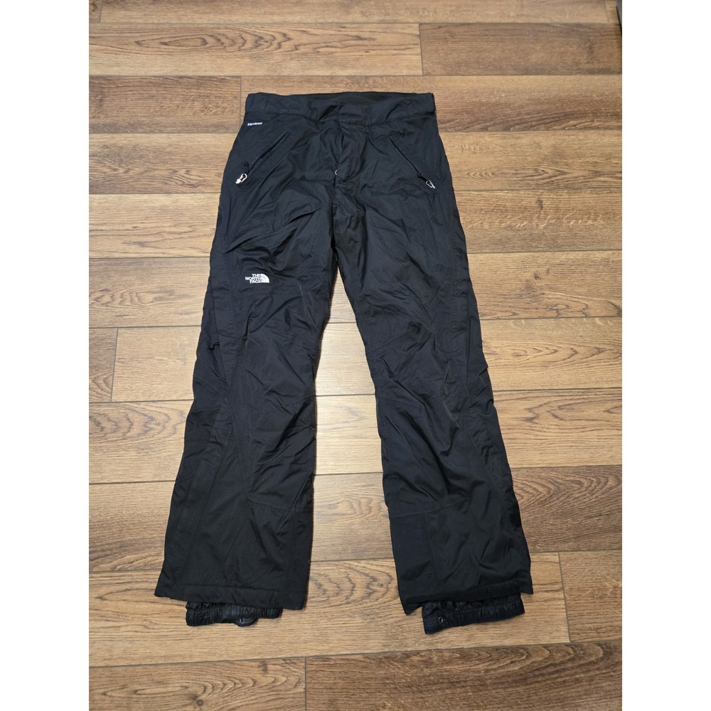 North Face Snow Pants Medium Black Ski Snow Board Ski HyVent Cargo Womens 32x30